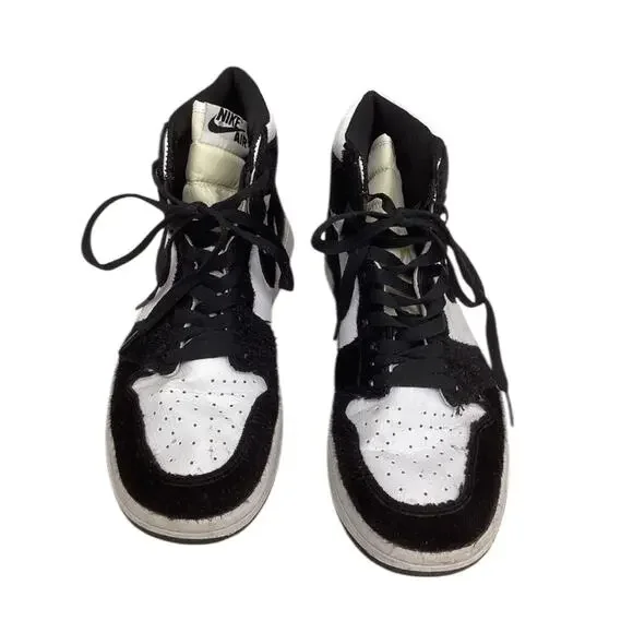 Nike Air Jordan 1 Retro High OG Black White Pony Hair CD0461 007 Sneakers Size 8 - Picture 2 of 15